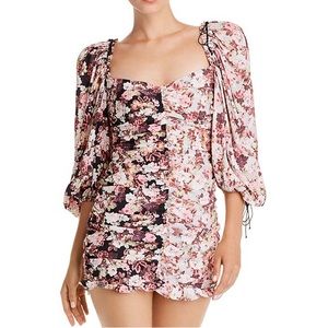 FOR LOVE & LEMONS Houston Mini Dress Floral
